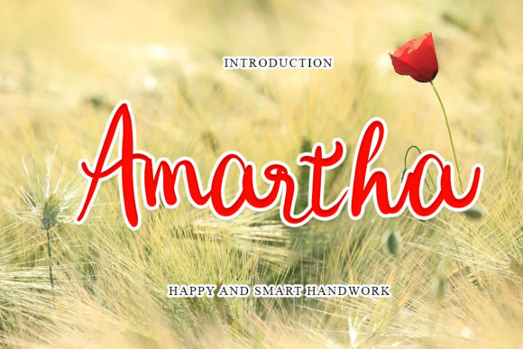 Amartha: A Script Font That Elevates Your Brand