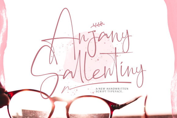 Anjany Sallentiny: A Script Font for Editorial Elegance
