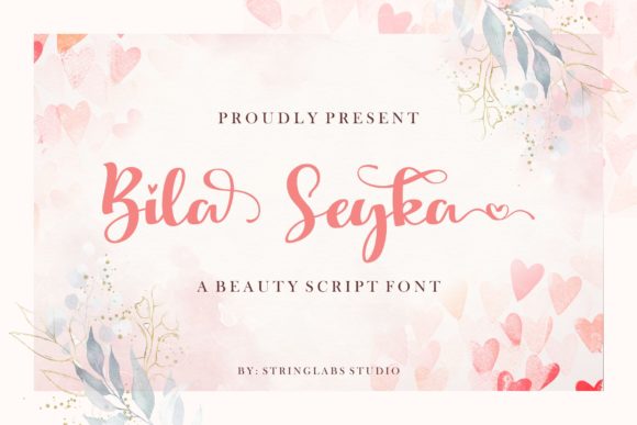 Bila Seyka: A Script Font for Heartfelt Craft Projects