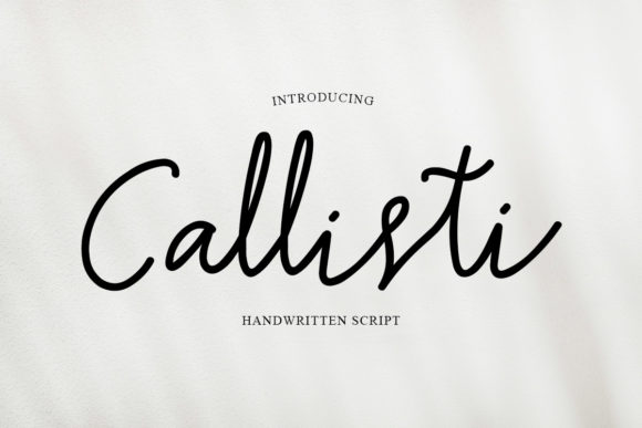 Callisti: A Delicate Font for Branding Projects
