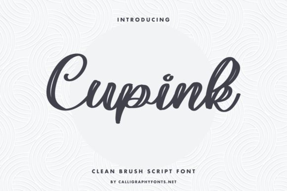 Cupink: A Script Font for Editorial Elegance