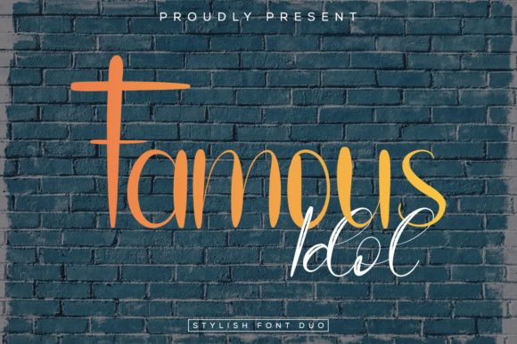 Famous Idol: A Script Font with Editorial Soul