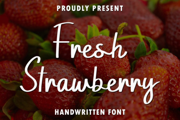 Fresh Strawberry: A Handwritten Font for Creative Crafters
