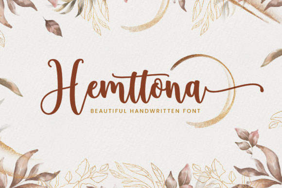 Hemttona: A Romantic Script Font for Handmade Creators