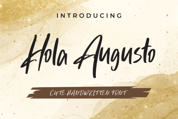 Hola Augusto: A Playful Script Font for Editorial Design