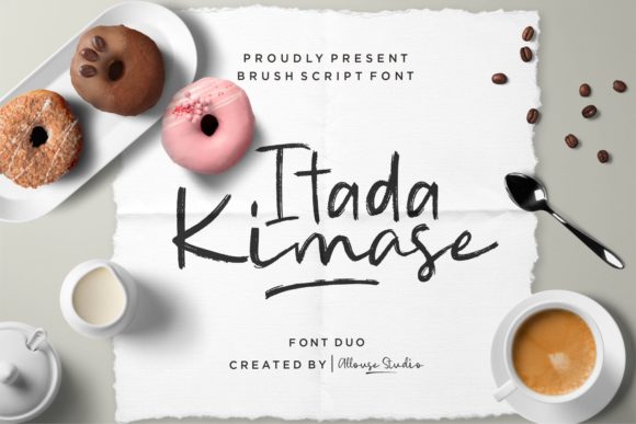 Itadakimase Duo: A Beautiful Script Font for Crafters and Product Creators