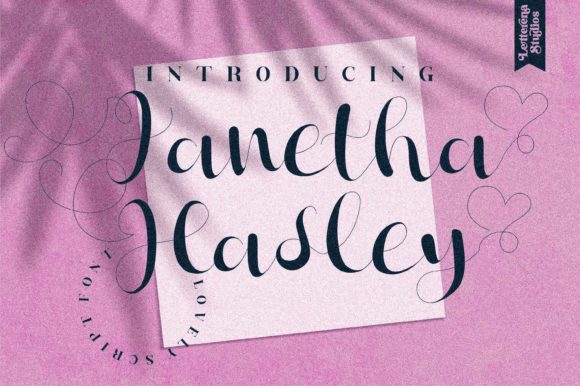 Janetha Hasley: A Script Font for Powerful Digital Branding