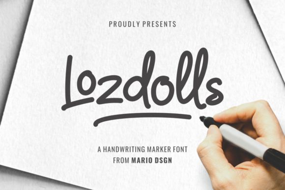 Lozdolls: A Bold Handwritten Font for Editorial Design