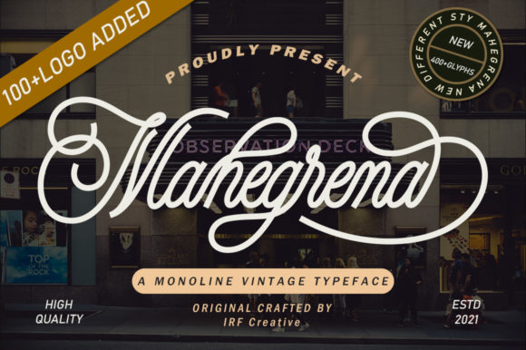 Mahegrena: A Delicate Script for Branding