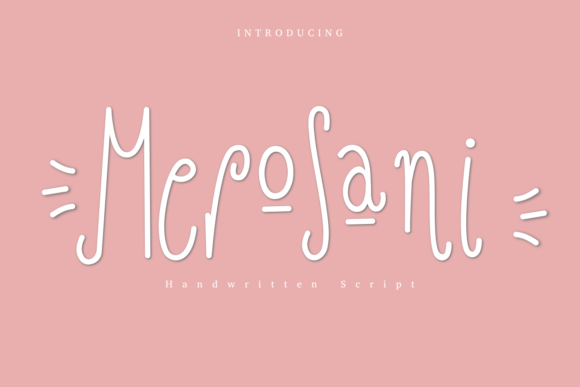 Merosani: A Handwritten Font for Digital Branding