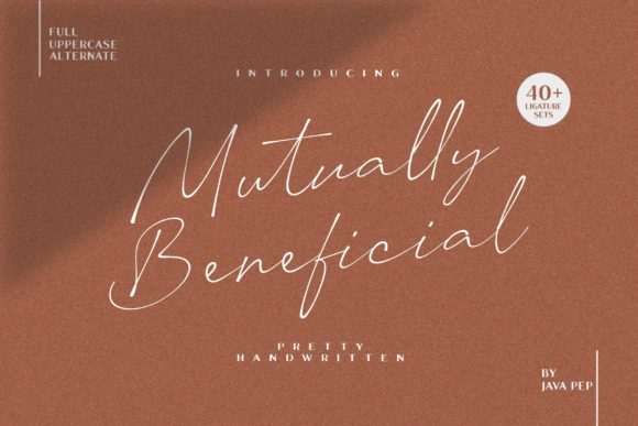 Mutually Beneficial: A Script Font for Digital Design