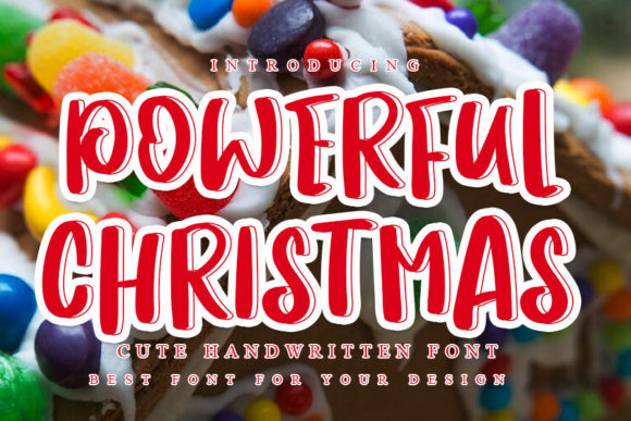 Powerful Christmas: A Bold Script for Editorial Design