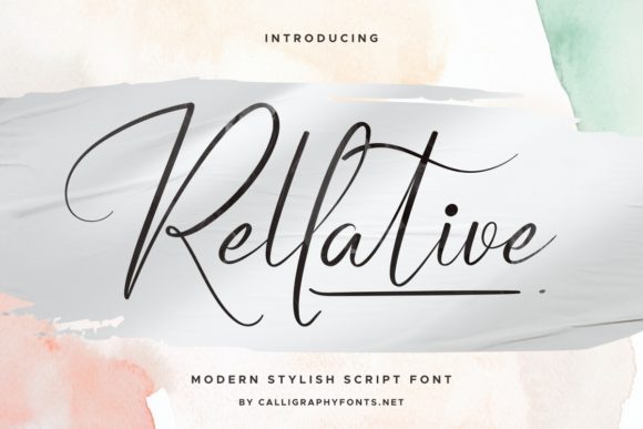 Rellative: The Elegant Script Font for Your Brand’s Visual Identity