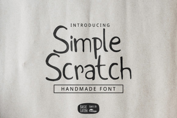 Simple Scratch: A Versatile Font for Digital Design