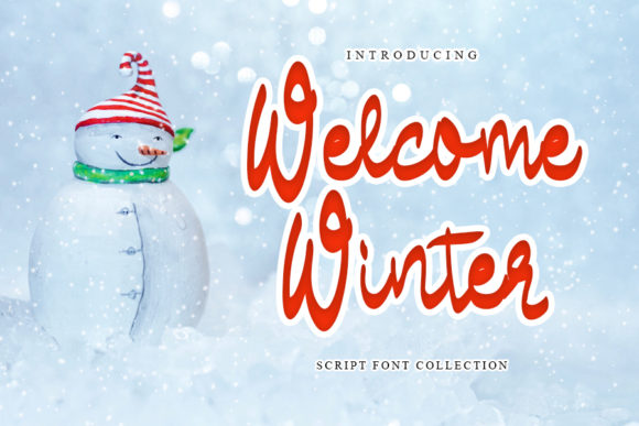 Welcome Winter Font: A Handwritten Touch for Your Craft Projects