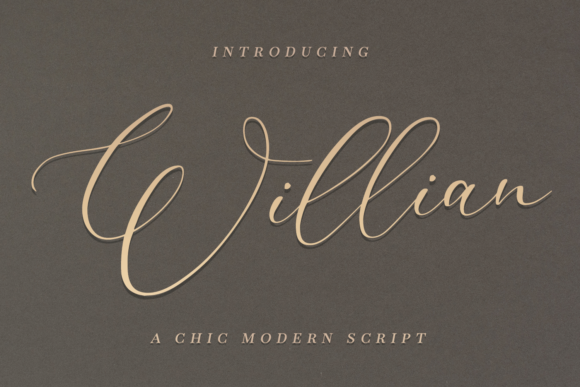 Willian: A Script Font That Elevates Brand Campaigns